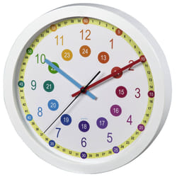 Hama Easy Learning Horloge murale à quartz Cercle Multicolore