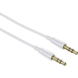 Hama 0.5m, 2x3.5mm câble audio 0,5 m 3,5mm Blanc
