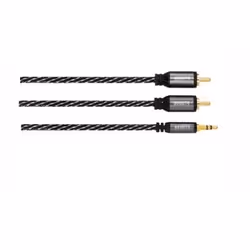 Avinity 3m, 2xRCA/3.5mm, 2 x RCA, Mâle, 3,5mm, Mâle, 3 m, Noir
