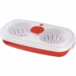 Xavax 111486, Pocheuse à oeufs, Rouge, Blanc, Plastique, 750 ml, Blanc, Plastique