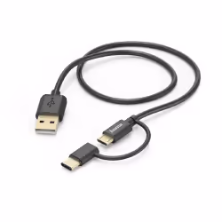 Hama 178327, 1 m, USB A, Micro-USB A, USB 2.0, 480 Mbit/s, Noir