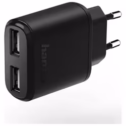 Hama 00123544, Intérieure, Secteur, 5 V, 2,4 A, Noir