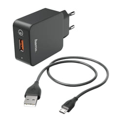 Hama 00178336 chargeur d'appareils mobiles Téléphone portable Noir Secteur Intérieure
