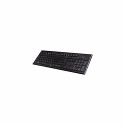 Hama Cortino, Taille réelle (100 %), Sans fil, RF sans fil, QWERTZ, Noir, Souris incluse