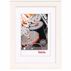 Hama Rio, Verre, Plastique, Bois, Blanc, Cadre pour une seule photo, Table, 13 x 13 cm, Carré
