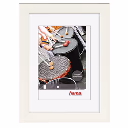 Hama 00175329, Verre, Plastique, Bois, Blanc, Cadre pour une seule photo, Table, 13 x 18 cm, Rectangulaire