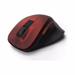 Hama MW-500, Droitier, Optique, RF sans fil, 1200 DPI, Noir, Rouge