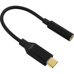 Hama USB-C - 3.5mm M/F câble de téléphone portable Noir USB C 3,5mm