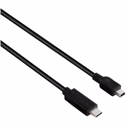 Hama 00135744, 0,75 m, Mini-USB B, USB C, USB 2.0, 480 Mbit/s, Noir