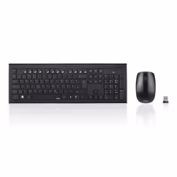 Hama 69182664 clavier Souris incluse Maison RF sans fil QWERTY Espagnole Noir - Vue supplémentaire 6