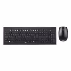 Hama 69182664 clavier Souris incluse Maison RF sans fil QWERTY Espagnole Noir - Vue supplémentaire 8