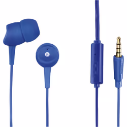 Hama 00184043, Avec fil, 20 - 20000 Hz, Appels/Musique, Casque, Bleu