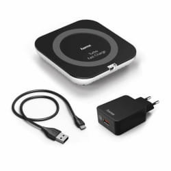 Hama 00183217 chargeur d'appareils mobiles Smartphone Noir USB Recharge sans fil Charge rapide Intérieure