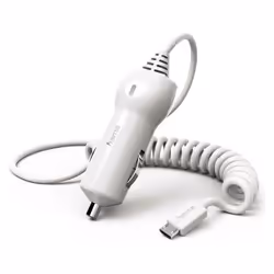 Hama 00183251, Auto, Allume-cigare, 5 V, 2,4 A, 1 m, Blanc
