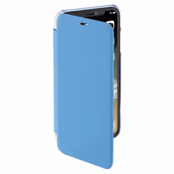 Hama Clear coque de protection pour téléphones portables 15,5 cm (6.1") Folio Bleu, Transparent