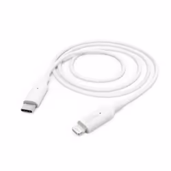 Hama 00183295, 1 m, Lightning, USB C, Mâle, Mâle, Blanc