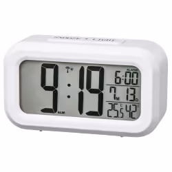 Hama RC 660, Réveil numérique, Blanc, Plastique, LED, Blanc, AAA Micro