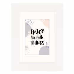 Hama Skara, Verre, Bois, Blanc, Cadre pour une seule photo, 13 x 18 cm, Rectangulaire, Réfléchissant