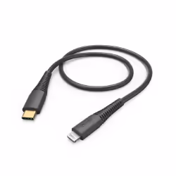 Hama 00183308, 1,5 m, Lightning, USB C, Mâle, Mâle, Noir