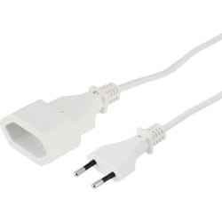 Hama 00137277 câble électrique Blanc 5 m CEE7/16