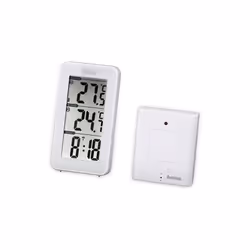 Hama EWS-152, Blanc, Thermomètre d'intérieur, Thermomètre d'extérieur, thermomètre, 0 - 50 °C, -20 - 60 °C, 50 m