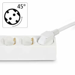 Hama 00137322 prise de courant Blanc