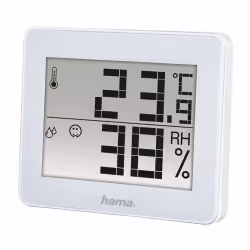 Hama TH-130, Blanc, Qualité de l’air, Hygromètre d'intérieur, Thermomètre d'intérieur, hygromètre, thermomètre, hygromètre, t ...