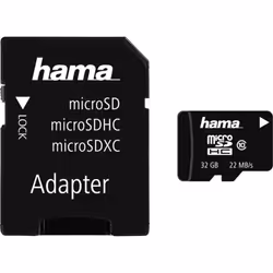 Hama 00181089, 32 Go, MicroSDHC, Classe 10, Noir