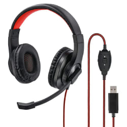 Hama HS-USB400 Noir, Rouge
