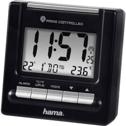 Hama RC200 Réveil numérique Noir