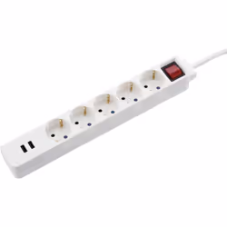 Hama 00137350, 1,4 m, Intérieure, Type F, 1,5 mm², Plastique, Blanc