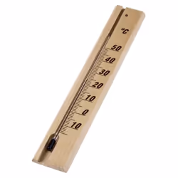 Hama 00186401, Thermomètre mécanique, Intérieure, Analogique, Bois, Bois, Mur