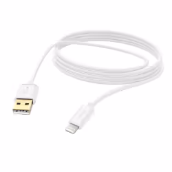 Hama 00187207, 3 m, Lightning, USB A, Mâle, Mâle, Blanc