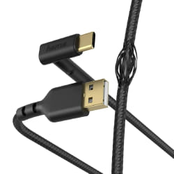 Hama Stand câble USB 1,5 m USB 2.0 USB A USB C Noir
