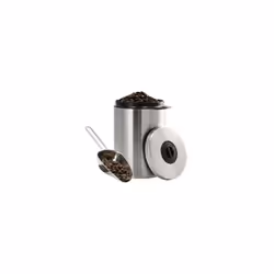 Hama 00111250, Vase, Rond, Argent, Acier inoxydable, 1 kg, Dévissable