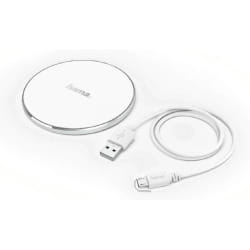 Hama FC5 Alu Smartphone Blanc USB Recharge sans fil Intérieure