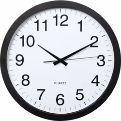 Hama PG-400 Jumbo, Horloge murale à quartz, Cercle, Blanc, Plastique, Verre, Classique