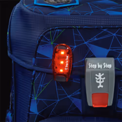 Step by Step 183979 accessoire de sac à dos Backpack safety light Plastique Rouge