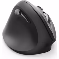 Hama EMW-500L, Gauche, Conception verticale, Optique, RF sans fil, 1800 DPI, Noir