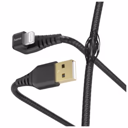 Hama Gamer, 1,5 m, Lightning, USB A, Mâle, Mâle, Noir