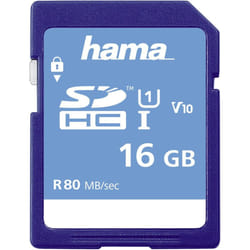 Hama 00181094 mémoire flash 16 Go SDHC UHS-I Classe 10