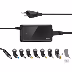 Hama Slim & Light, Intérieure, Secteur, 19 V, Noir