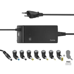 Hama 00200004 chargeur d'appareils mobiles Ordinateur portable Noir Secteur Intérieure