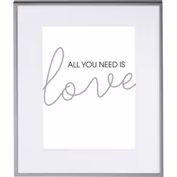 Hama Line, Métal, Argent, Cadre pour une seule photo, Table, Mur, 10 x 15 cm, Rectangulaire