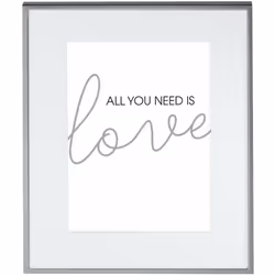 Hama Line, Métal, Argent, Cadre pour une seule photo, Table, Mur, 13 x 18 cm, Rectangulaire
