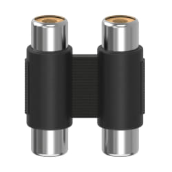Hama 00205181 changeur de genre de câble 2 x RCA Noir