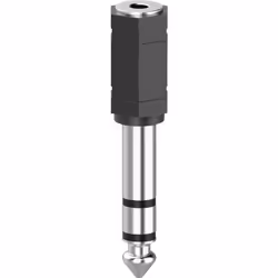 Hama 00205194, 3.5mm, 6,3 mm, Noir, Argent