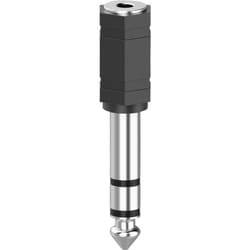 Hama 00205194 changeur de genre de câble 3.5mm 6,3 mm Noir, Argent