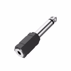 Hama 00205195, 3.5mm, 6,3 mm, Noir, Argent