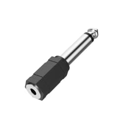 Hama 00205195 changeur de genre de câble 3.5mm 6,3 mm Noir, Argent